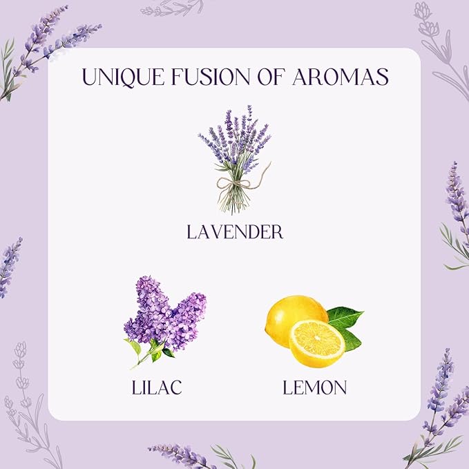 Lavender Candle, Scented Candles Gift Set for Stress Relief, 3 Votive Candles for Women and Men, Birthday Candle Gifts for Women, Christmas Candles for Women (Purple, 7 oz)