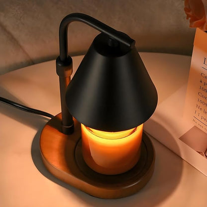 SOKCVSEA Candle Warmer Lamp Timer Height Adjustable, Birthday Gifts for Women Mom Gifts, House Warming Gifts New Home Decor, Wax Melt with 2 Bulbs Blacks