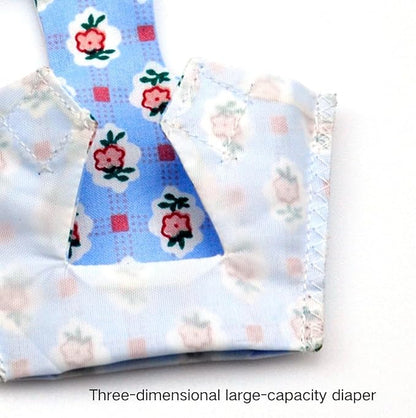 3PCS Bird Diaper with Adjustable Shoulder Strap Washable Parrot Diapers Reusable Bird Flight Suit Nappies Protective Breathable Nappy Clothes for Parakeet Macaw Conure (XS)