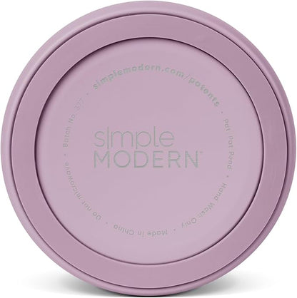 Simple Modern Stainless Steel Pet Water Bowl for Dogs & Cats | Reusable Insulated Stainless Steel Food Bowls for Dog Cat | No Tip No Slip BPA Free | Bentley Collection | Large (64oz) | Lavender