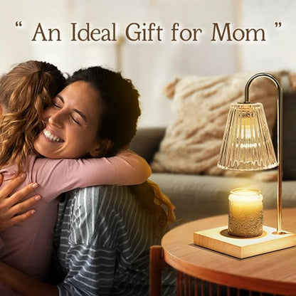 Marycele Candle Warmer Lamp with Timer, Vintage Amber Nightstand Candle Warming Lamp for Home Room Decor, Dimmable Wax Warmer for Jar Candles, Wedding Registry Gifts for Women Couples 2025