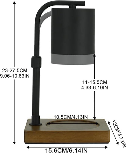 Candle Warmer Lamp Timer for Women Mom, House Warming Gifts New Home Decor, Modern Farmhouse Decor, Candle Warmer for All Jar Candles with 2 Bulb Black 02