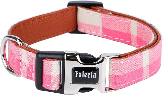 Faleela Soft &Comfy Bowtie Dog Collar,Detachable and Adjustable Bow Tie Collar,for Small Medium Large Pet (Medium (Pack of 1), Pink)