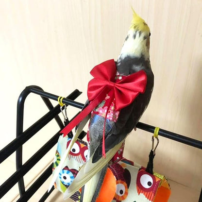 Bird Flight Suits Diapers, Parrot Flight Suits Diapers for Quaker Parakeets Cockatiels Flight Suits, Parrot Clothes (Almond A,2M)