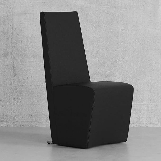 Zuri Furniture Boston High Back Modern Dining Chair - Black