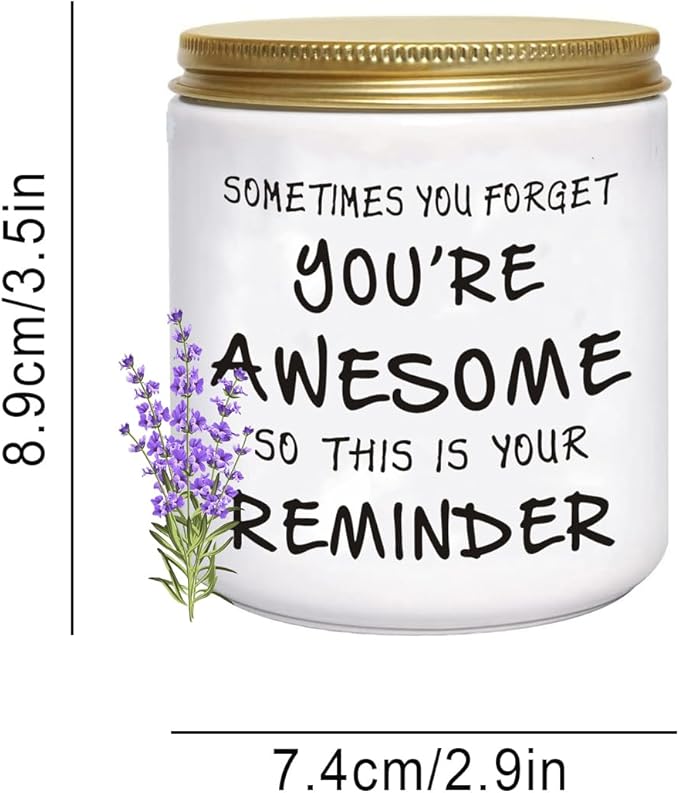 BFJLIFE Candles Gifts for Women Unique Inspirational Mothers Valentines Day Christmas Birthday Gifts for Her Sister Best Friend Wife Girlfriend Stocking Stuffers for Women Lavender Scented Candle