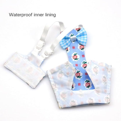 3PCS Bird Diaper with Adjustable Shoulder Strap Washable Parrot Diapers Reusable Bird Flight Suit Nappies Protective Breathable Nappy Clothes for Parakeet Macaw Conure (S)