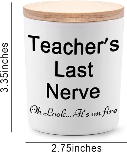 BFJLIFE Teacher Gifts for Women Funny Unique Novelty Daycare Music Preschool Dance Teacher Appreciation Gift for Christmas Lavender Scented Soy Candles