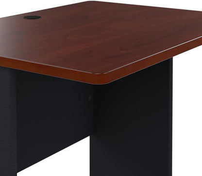 Bush Business Furniture Series A 36W Small Desk in Hansen Cherry and Galaxy, Compact Computer Table for Home or Professional Office