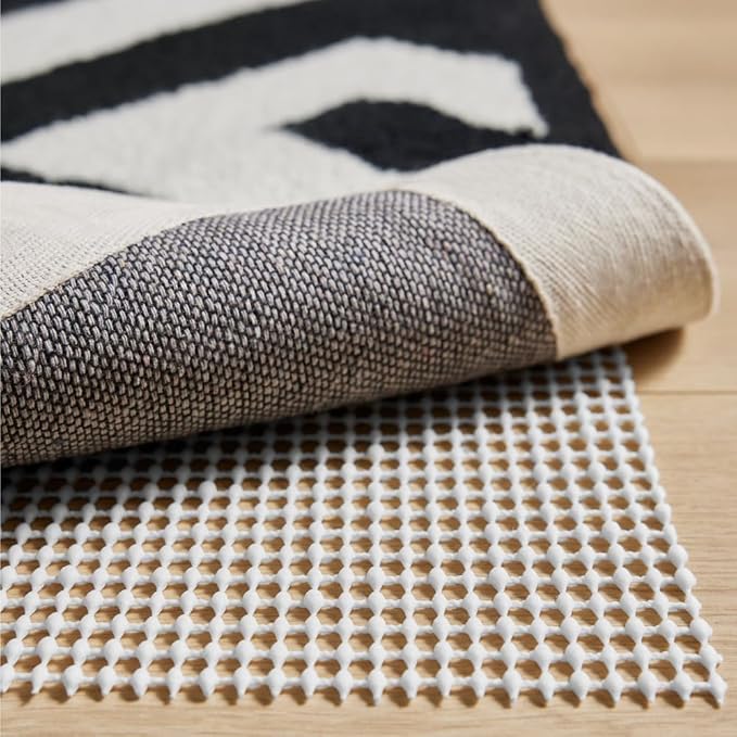 GORILLA GRIP Strong Rug Pad Gripper, 4x6 FT, US Designed, Grips Help Keep Area Rugs Safe and in Place, Slip and Skid Resistant Pads for Hard Floors, Under Carpet Mat Cushion and Hardwood Protection