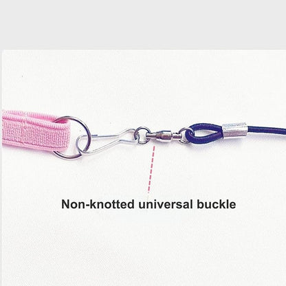 Pet Parrot Bird Harness Leash Adjustable Bird Flying Harness Traction Rope with Cute for Parrots Budgerigar Lovebird Cockatiel Mynah Outdoor Training Toy (Cockatiel/Green-cheeked Conure,Pink)