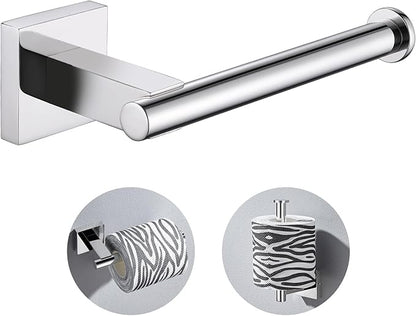 Suyar Polished Chrome Toilet Paper Holder, SUS 304 Stainless Steel Wall Mount Toilet Roll Holder, TP Hanger for Bathroom