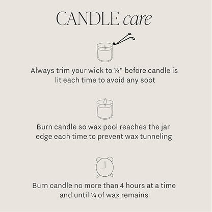 Sweet Water Decor Fall Candle - Calming Candles for Home Scented Soy Wax - Hand Poured Apple, Orange & Cinnamon Scented Candle Decor - Clear Jar Candle 40 Hours Long Lasting Burn for Relaxation - 9oz