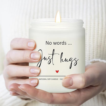 Bereavement Gifts - Sympathy Gift for Loss of Loved - Get Well Soon, Thinking of You, Feel Better Cheer Up, After Surgery Gfits for Women - Lavender Scented Candle