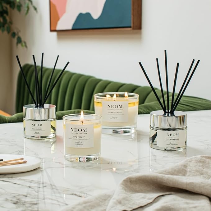 NEOM- Perfect Night's Sleep Scented Candle, Travel Size | Lavender & Jasmine | Essential Oil Aromatherapy Candle | Scent to Sleep