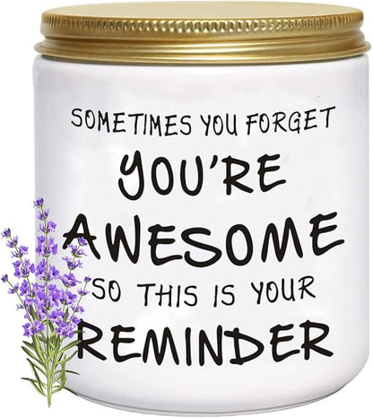 BFJLIFE Candles Gifts for Women Unique Inspirational Mothers Valentines Day Christmas Birthday Gifts for Her Sister Best Friend Wife Girlfriend Stocking Stuffers for Women Lavender Scented Candle