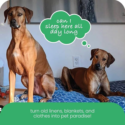 Molly Mutt Medium to Large Dog Bed Cover- Romeo & Juliet Print - Measures 27”x36”x5’’ - 100% Cotton - Durable - Breathable - Sustainable - Machine Washable Dog Bed Cover