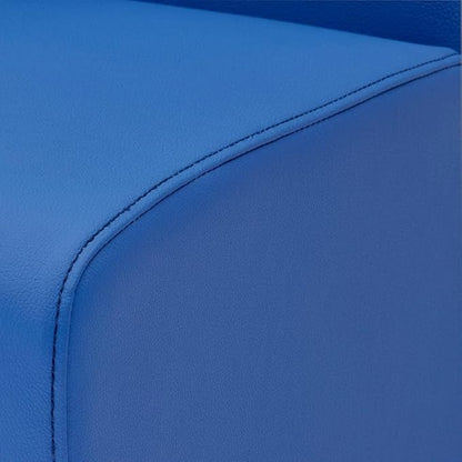 Zuri Boston High Back Modern Leatherette Dining Chair - Dark Blue