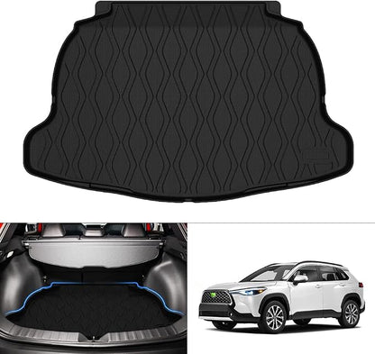 KUST Cargo Mat for Toyota Corolla Cross 2022-2025 2026 (Only Fits NO JBL Subwoofer in Cargo Area)(Not for Corolla) Rear Trunk Mat Cargo Liner All Weather Protection TPE Rubber Black