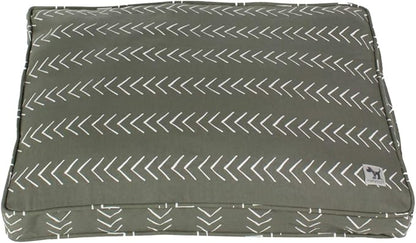 Molly Mutt Sheepy Wool Crate Mat - 100% Cotton Canvas Cover with Temperature-Regulating 100% Natural Wool-Filled Insert Dog Bed - Soft & Supportive Wool-Filled Bed - (48"x30"x2.5", Forever Young)