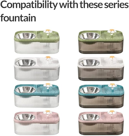 Marchul Cat Water Fountain Replacement Filters and Replacement Pre-Filter Sponges Set,14 Pack (7+7)