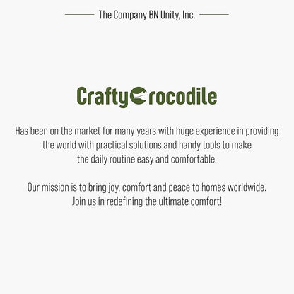 CraftyCrocodile Space Saving Hangers for Clothes - 6 in Pack, Heavy Duty Plastic, Multi Closet Space Savers for Shirts, Pants, Jeans, Sweaters - Hanger Organizer Space Saver