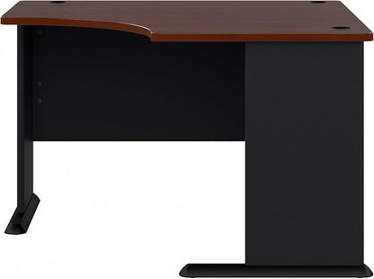 Bush Business Furniture Series A 48W Corner Desk in Hansen Cherry and Galaxy, Small Computer Table for Home or Professional Office