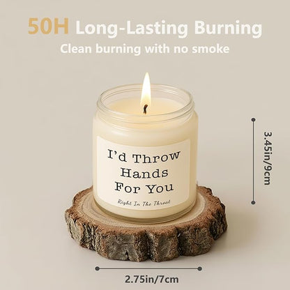 Gifts for Women, Birthday Gifts for Women, Unique Friendship Christmas Gift for Womens, Mom, Best Friend, Her, Sister, Bestie, Funny Lavender Scented Candles with Replaceable Stickers Gift Ideas