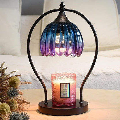 Timer Candle Warmer Lamp: Dimmable Candle Warmer Wax Melts Warmers for Jar Candles with 2 Bulbs, Birthday Gifts for Men Women, House Warming Gifts New Home Decor for Bedroom Living Room