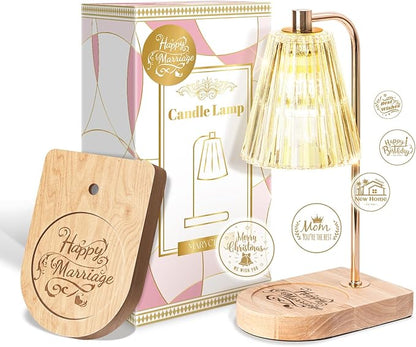 Marycele Wedding Gifts for Couples 2025, Candle Warmer Lamp for Engagement Gifts, Bridal Shower Present, Wedding Registry Gifts for Newly Wed Bride and Groom, Candle Wax Warmer Lamp