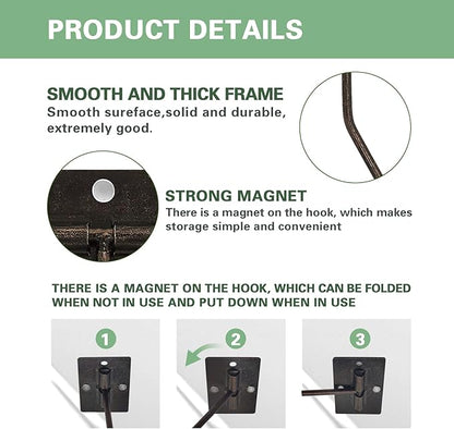 Banana Hanger Hook – Space Saving Banana Holder Hanger to Keep Bananas Fresh, Self Adhesive and Screw Banana Hook 2Pack Copper