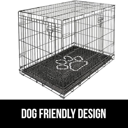 GORILLA GRIP SoakSTOPPER Dog Door Mat, 30x20 Machine Washable Rug Absorbent Doormat Captures Moisture Mud Dirt, Quick Dry Soft Chenille Entryway Rugs Indoor Entrance Mats for Dog Paws, Black White