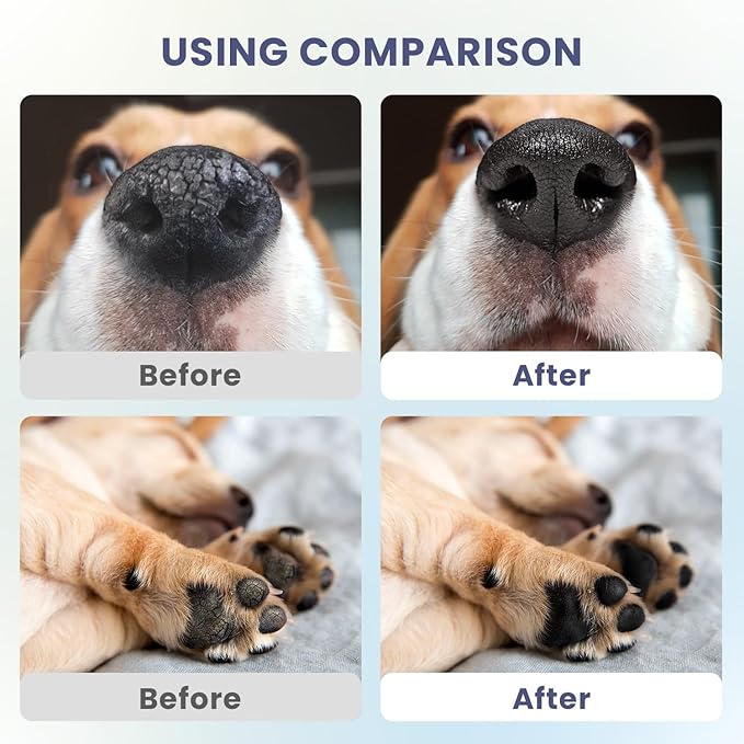 Dog Paw Care Kit | No-Rinse Paw Cleaner & Soothing Paw Balm | Gentle and Safe | Removes Tangles & Knots with Dog Grooming Comb | Paw Care Solution for Dogs and Cats