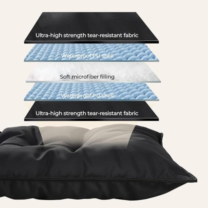 Chew Proof Indestructible Dog Bed,Large (28"x41") | Durable,for Aggressive Chewers,Tough,chew resistant, non chewable,Machine Washable & Waterproof,Indoor Outdoor