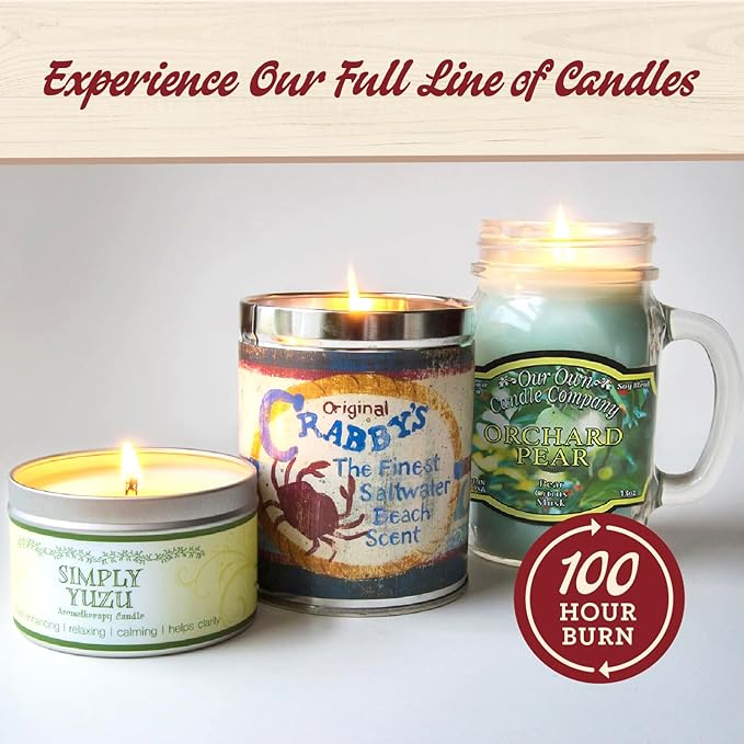Our Own Candle Company, Mango Smoothie Scented Mason Jar Candle, 100 Hour Burn Time, 13 Ounces