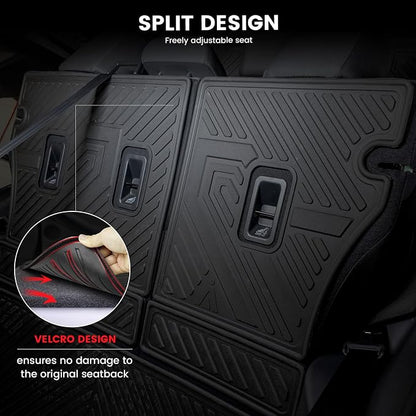 LASFIT Cargo Tray Mat & Backrest Mat for Subaru Forester 2025-2026 (Not Fit Hybrid & Wilderness), All Weather TPE Custom Fit Easy Clean Trunk Mat for Forester 2025 2026 Car Cagro Liners,Black