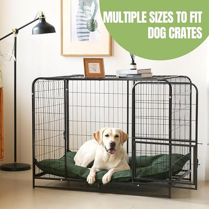 Chew Proof Indestructible Dog Bed,X-Large (28"x47"),Green | Durable,for Aggressive Chewers,Tough,chew resistant, non chewable,Machine Washable & Waterproof,Indoor Outdoor