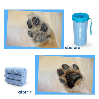 Dog Paw Cleaner for Large Dogs, Dog Paw Washer, Muddy Paw Cleaner, Pet Foot Cleaner, Dog Paw Protector Kit