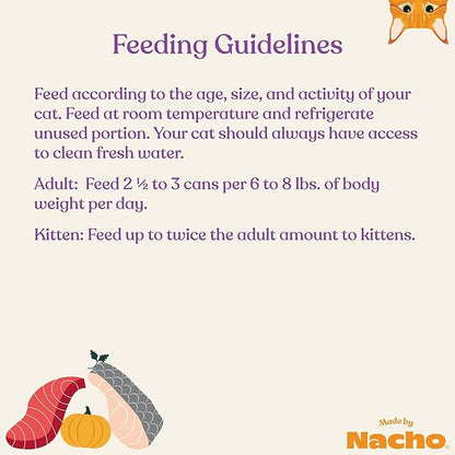 Made by Nacho Flaked Filets Recipe in Bone Broth, Grain-Free Chef's Selects Wet Food for Cats Balanced Diet in Naturally Hydrating Pumpkin-Infused Broth (3.0 oz (Pack of 12), Tuna & Rainbow Trout)
