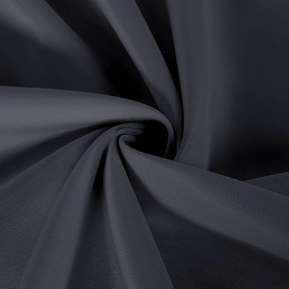 sancua 2 Pack Dark Grey Tablecloth 60 x 120 Inch, Rectangle 8 Feet Table Cloth - Stain and Wrinkle Resistant Washable Polyester Table Cover for Dining Tables, Buffet Parties and Camping