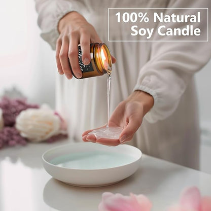 MOASITN Merry Christmas Scented Candles for Home|Cardamom,Cinnamon,Orange Scented Natural Soy Candle|Women,Men Jar Candel for Christmas,Winter,Relaxing|Longlasting Aromatherapy Candle|7oz