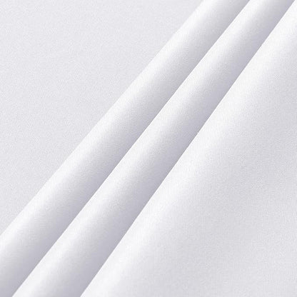 sancua 8 Pack White Tablecloth 60 x 102 Inch, Rectangle Table Cloth for 6 Feet Tables - Stain and Wrinkle Resistant Washable Polyester Table Cover for Dining Tables, Buffet Parties and Camping