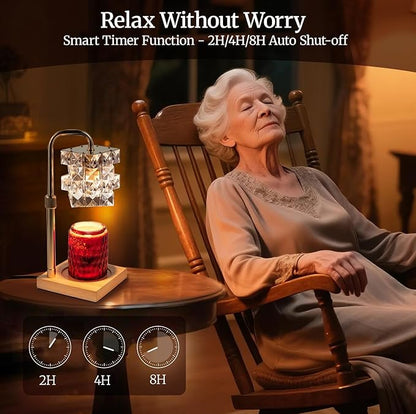 Candle Warmer Lamp with Timer - Electric Wax Warmer for Home Desk Decor, Birthday Gifts for Women Mom Men, House Warming Gifts New Home Kitchen Office Dorm