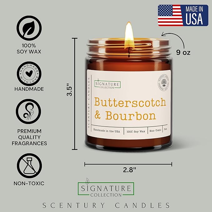 Snickerdoodle Cookie Scented Candle, Many Scents to Choose from, All Natural Non-Toxic Soy Wax, Handmade in The USA (Snickerdoodle)