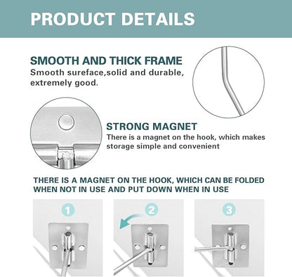 Banana Hanger Hook – Space Saving Banana Holder Hanger to Keep Bananas Fresh, Self Adhesive and Screw Banana Hook 2Pack Silver