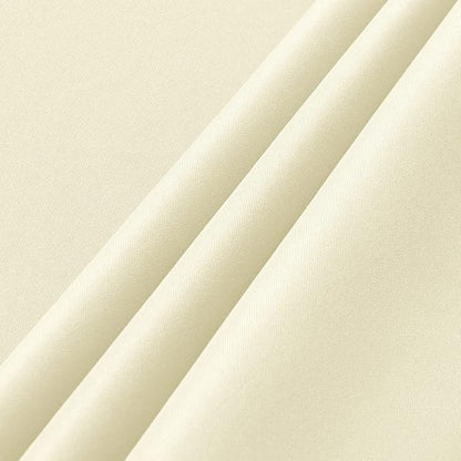 sancua 2 Pack Beige Tablecloth 60 x 120 Inch, Rectangle 8 Feet Table Cloth - Stain and Wrinkle Resistant Washable Polyester Table Cover for Dining Tables, Buffet Parties and Camping