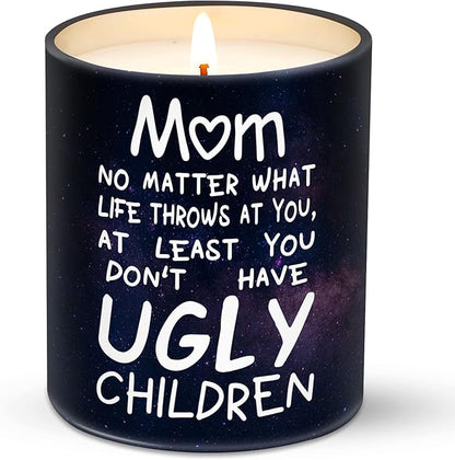 Gifts for Mom from Daughter, Son - Christmas Gifts for Mom, Wife, Women - Moms Birthday Gift Ideas, Cool Birthday Gift for Moms - Funny Christmas Candle, mom Soy Wax Candle