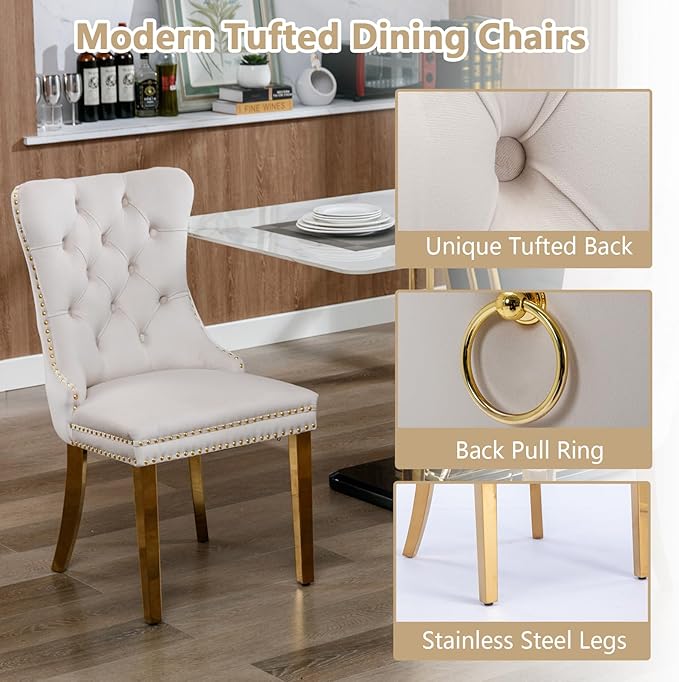 Goujxcy Faux Marble Dining Table Set for 4, Modern 5-Piece Dining Table Set with 4 Velvet Upholstered Chairs, 70" Large Long Faux Marble Kitchen Dining Room Table and Chairs with Stainless Steel Legs