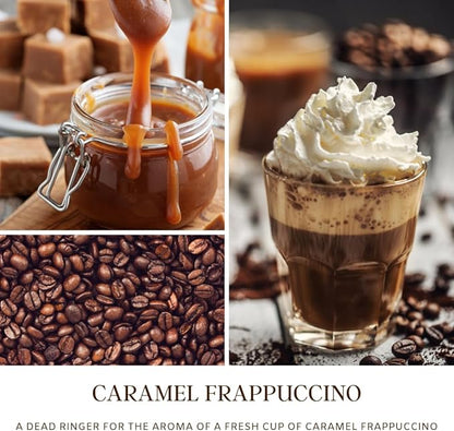 SENSE ISLAND Caramel Frappuccino Coffee Scented Candles for Home Scented | 100% Natural Soy Wax, 50 Hrs Burn Time Highly Scented Soy Candles House Warming Gifts