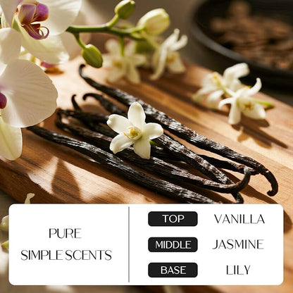NORVENCE Scented Candles Gift Set, Stress Relief Candles for Home, Premium Soy Candle Set, Candles for Women and Men, Birthday & Christmas Gifts (Black & White, 7 oz)